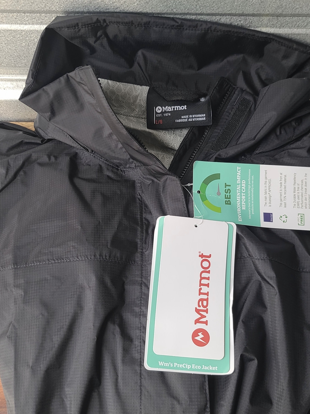 Marmot Women's PreCip Eco Jacket - Black